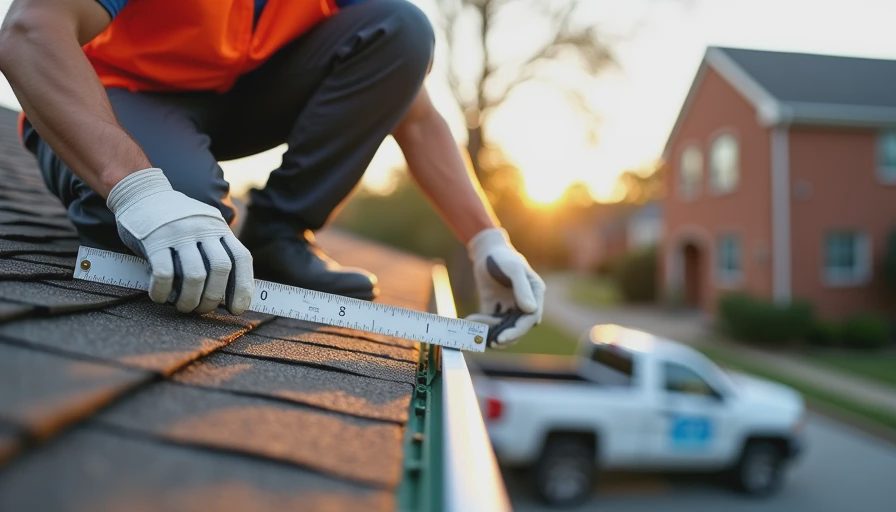 contractor inspecting roof shingles during the repair stage of pre listing renovation checklist