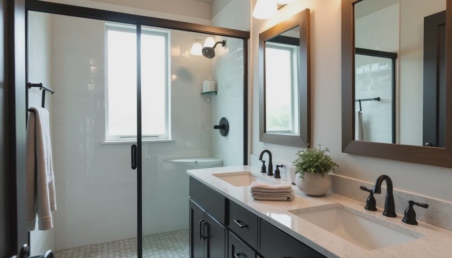 clean mid range master bathroom that supports bathroom updates before selling without overspending
